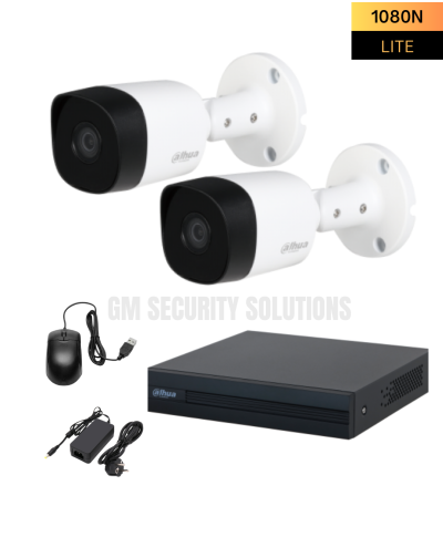 2МР комплект DAHUA записващо устройство и 2 броя куполни или булет камери
