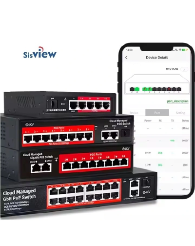 Управляем 16-портов POE суич